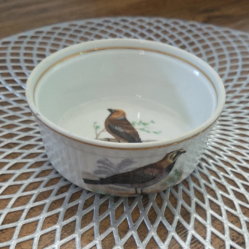 Elegant Bird Design Ceramic Bowl